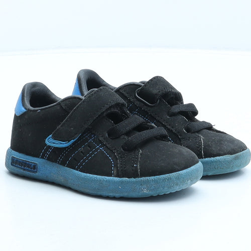 Lonsdale Boys Black Synthetic Trainer UK 5