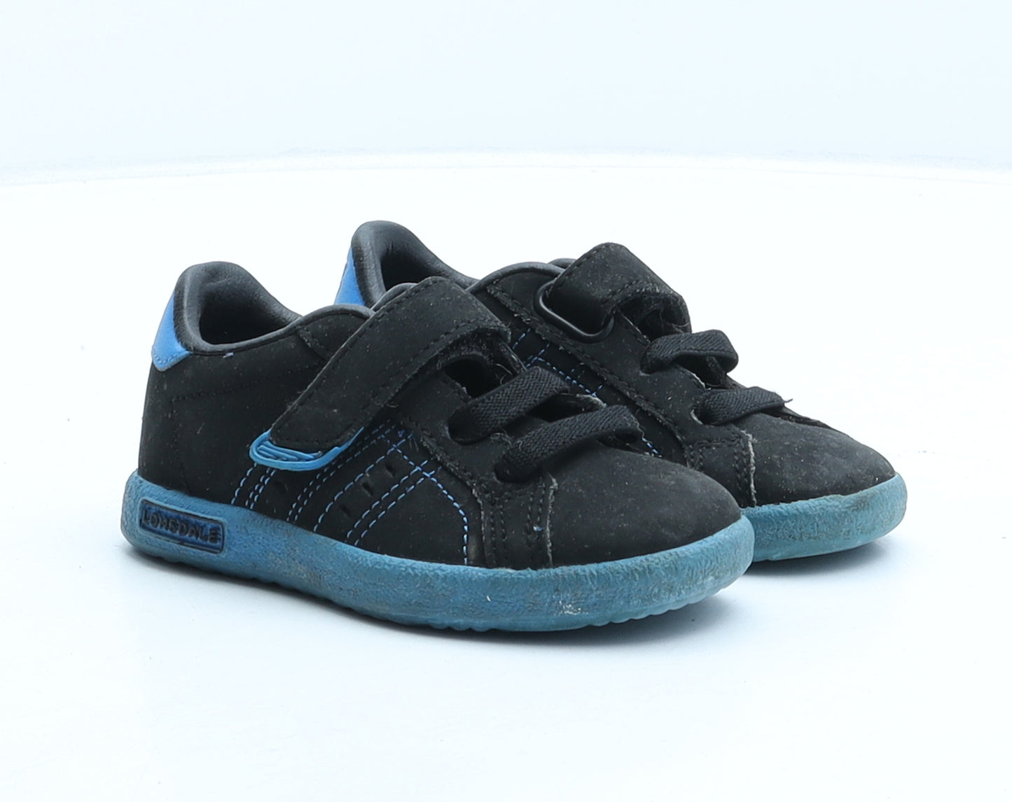 Lonsdale Boys Black Synthetic Trainer UK 5