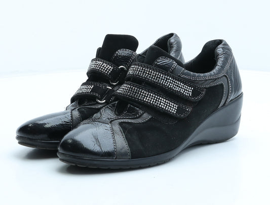 Preworn Womens Black Synthetic Trainer UK 3 36