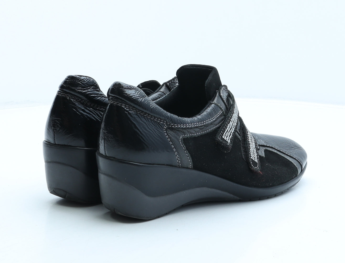 Preworn Womens Black Synthetic Trainer UK 3 36