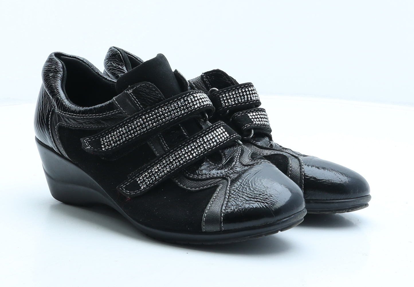 Preworn Womens Black Synthetic Trainer UK 3 36
