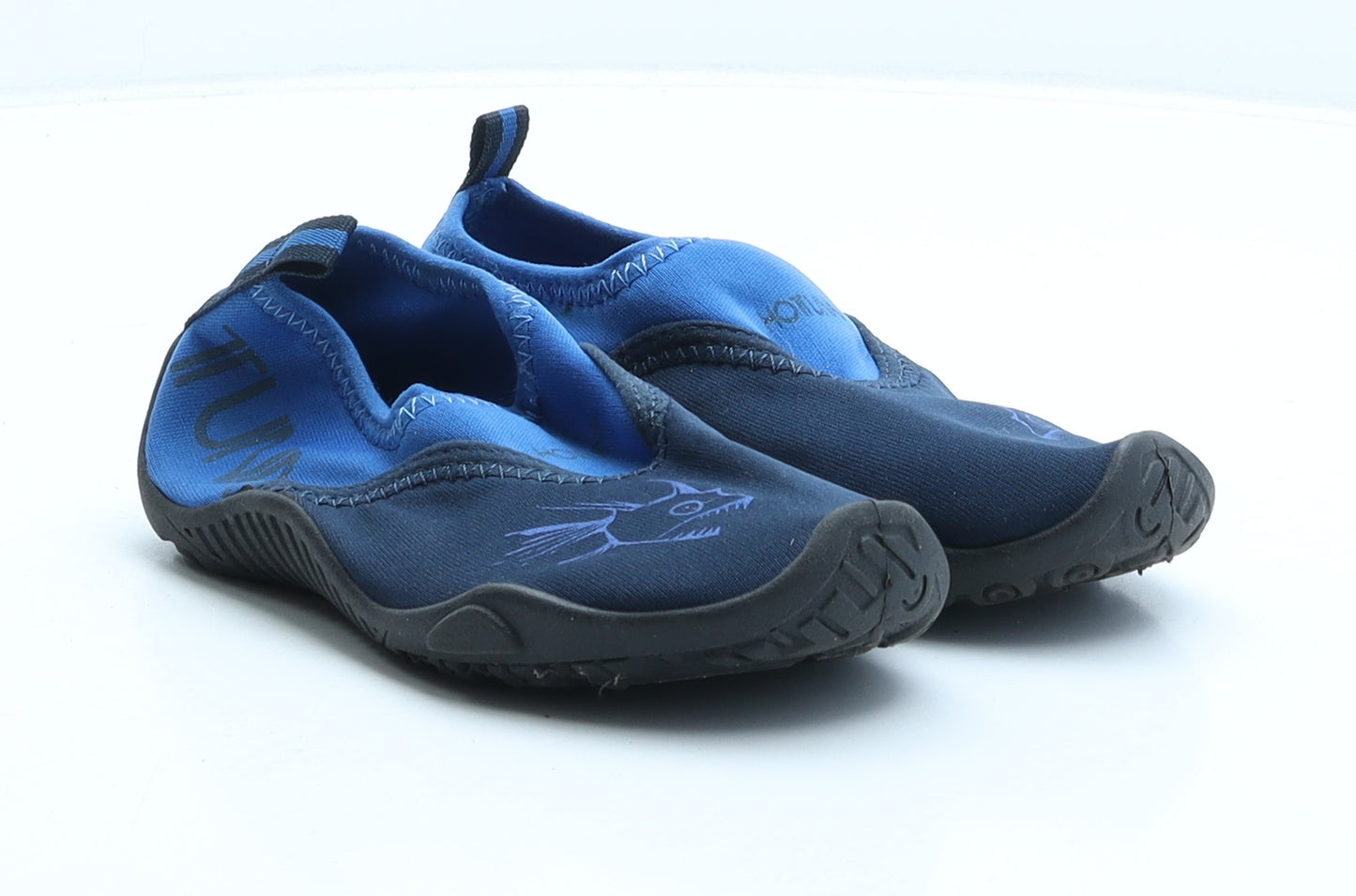 Hot Tuna Boys Blue Colourblock Fabric Slip On Casual UK 11 29 - Aqua shoes