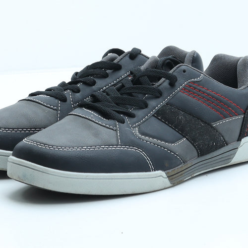 Livergy Mens Black Synthetic Trainer UK 7.5 41