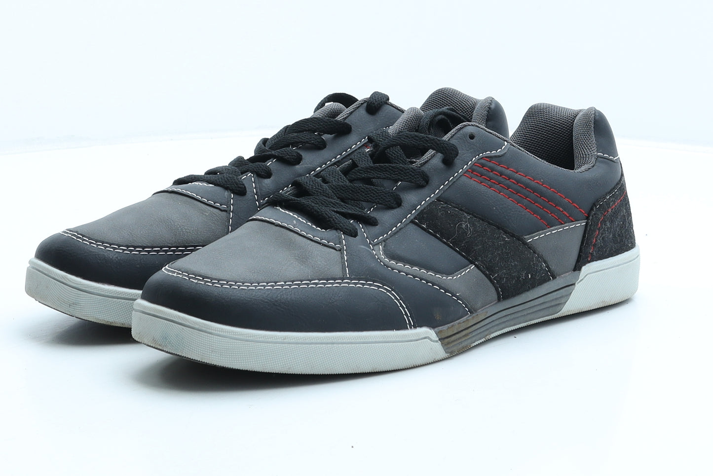 Livergy Mens Black Synthetic Trainer UK 7.5 41