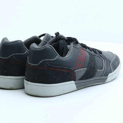 Livergy Mens Black Synthetic Trainer UK 7.5 41