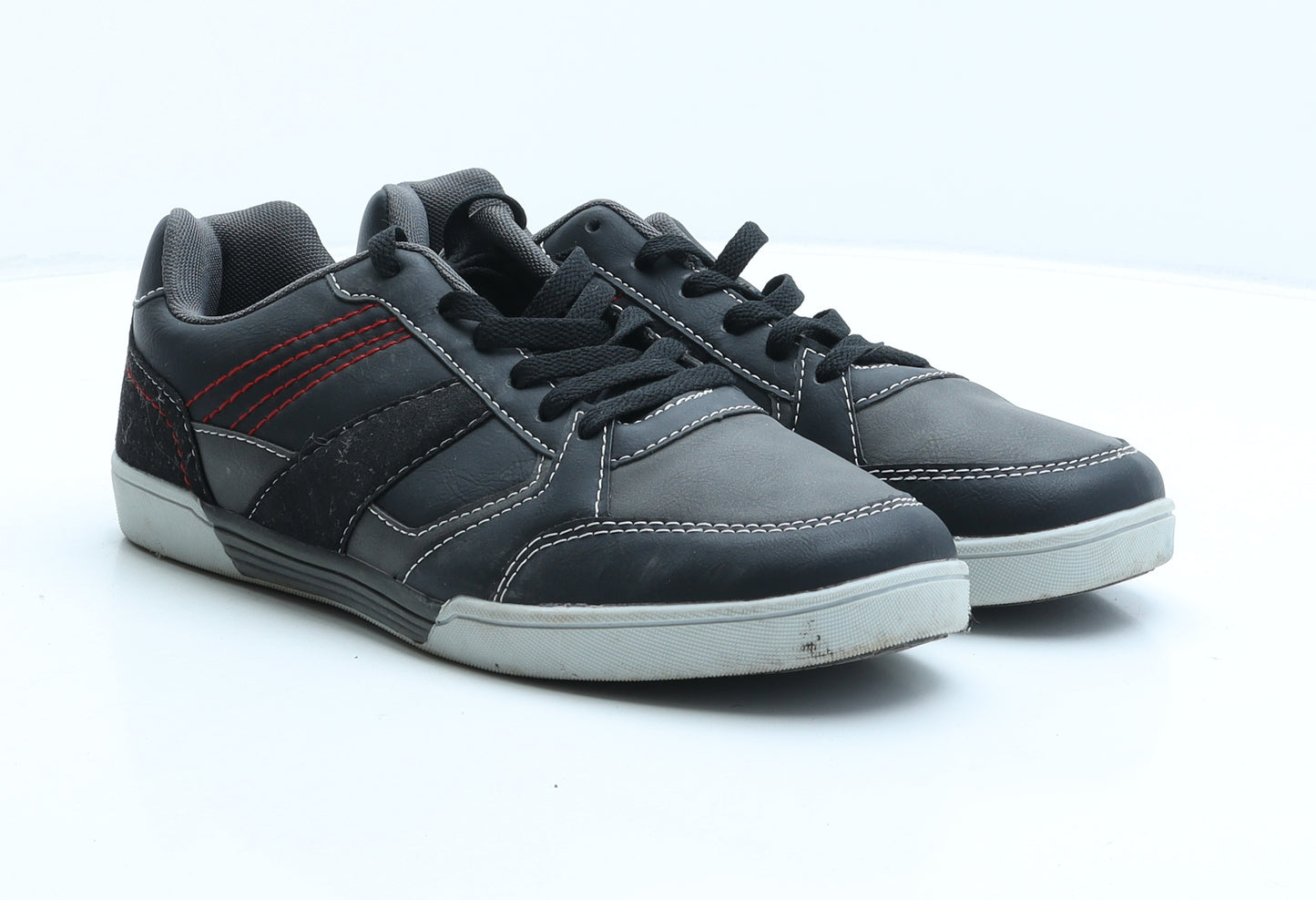 Livergy Mens Black Synthetic Trainer UK 7.5 41
