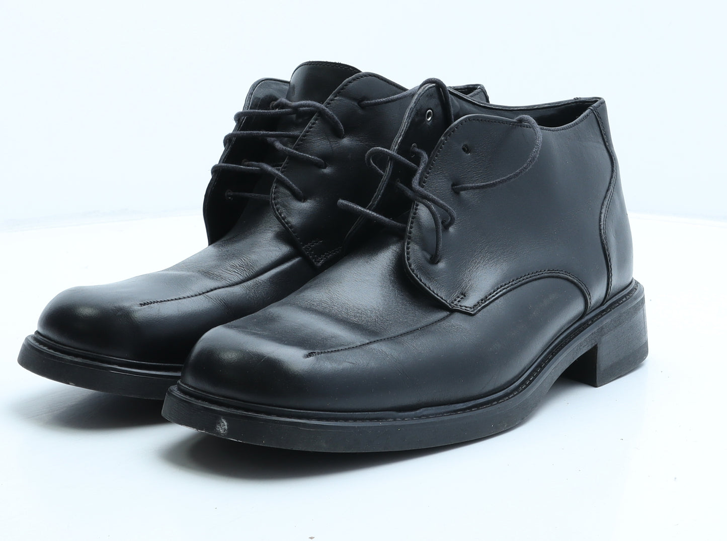 Clarks Mens Black Synthetic Bootie Boot UK 10