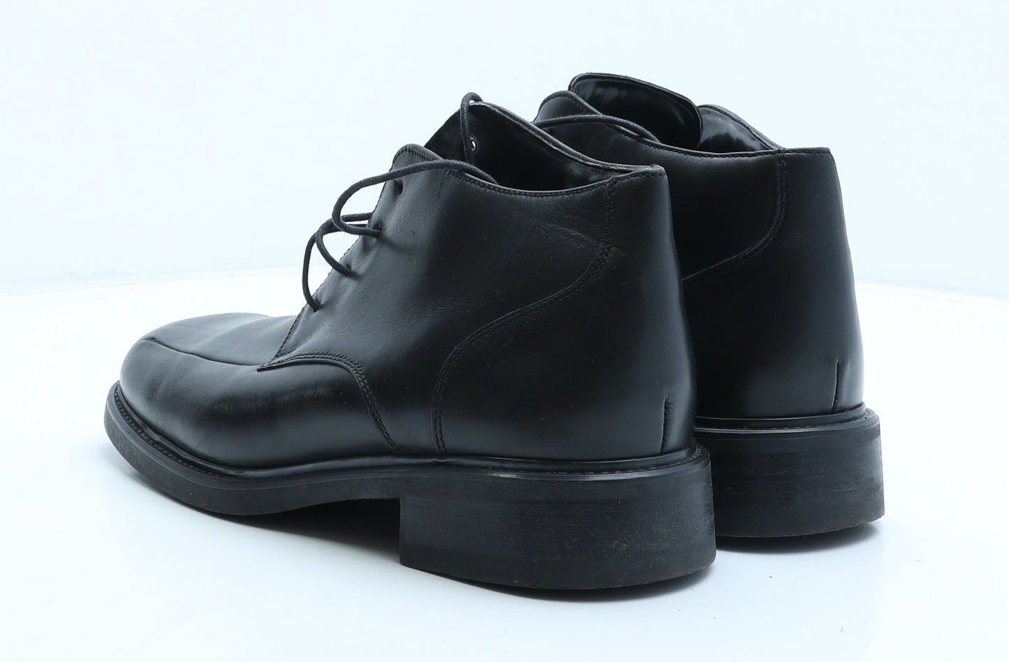 Clarks Mens Black Synthetic Bootie Boot UK 10