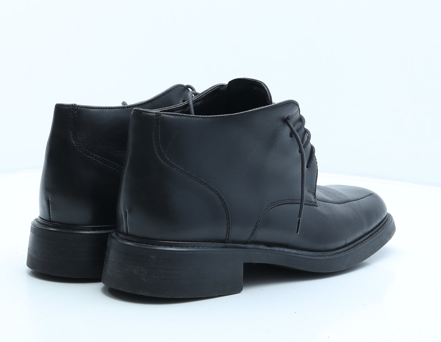 Clarks Mens Black Synthetic Bootie Boot UK 10