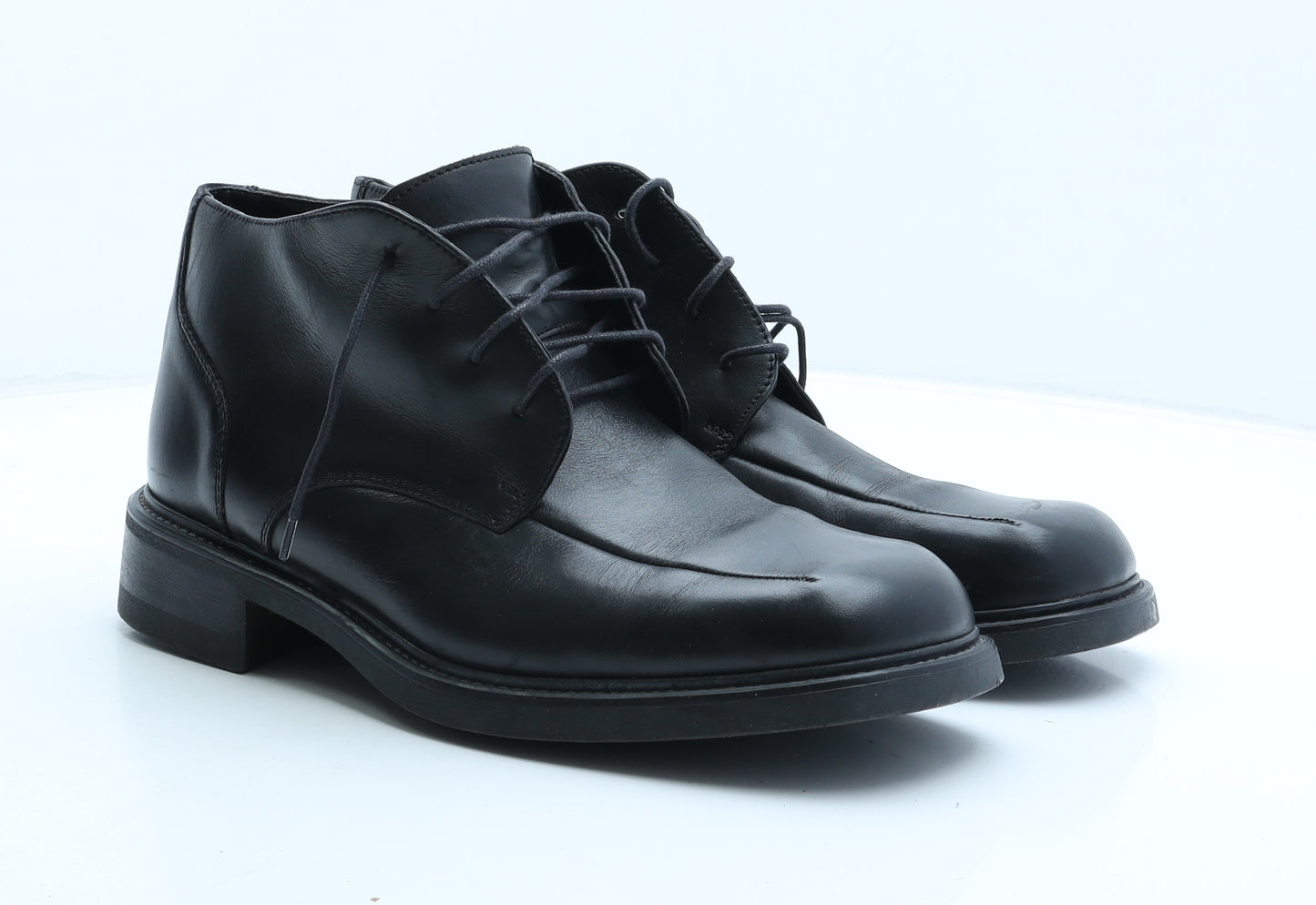 Clarks Mens Black Synthetic Bootie Boot UK 10