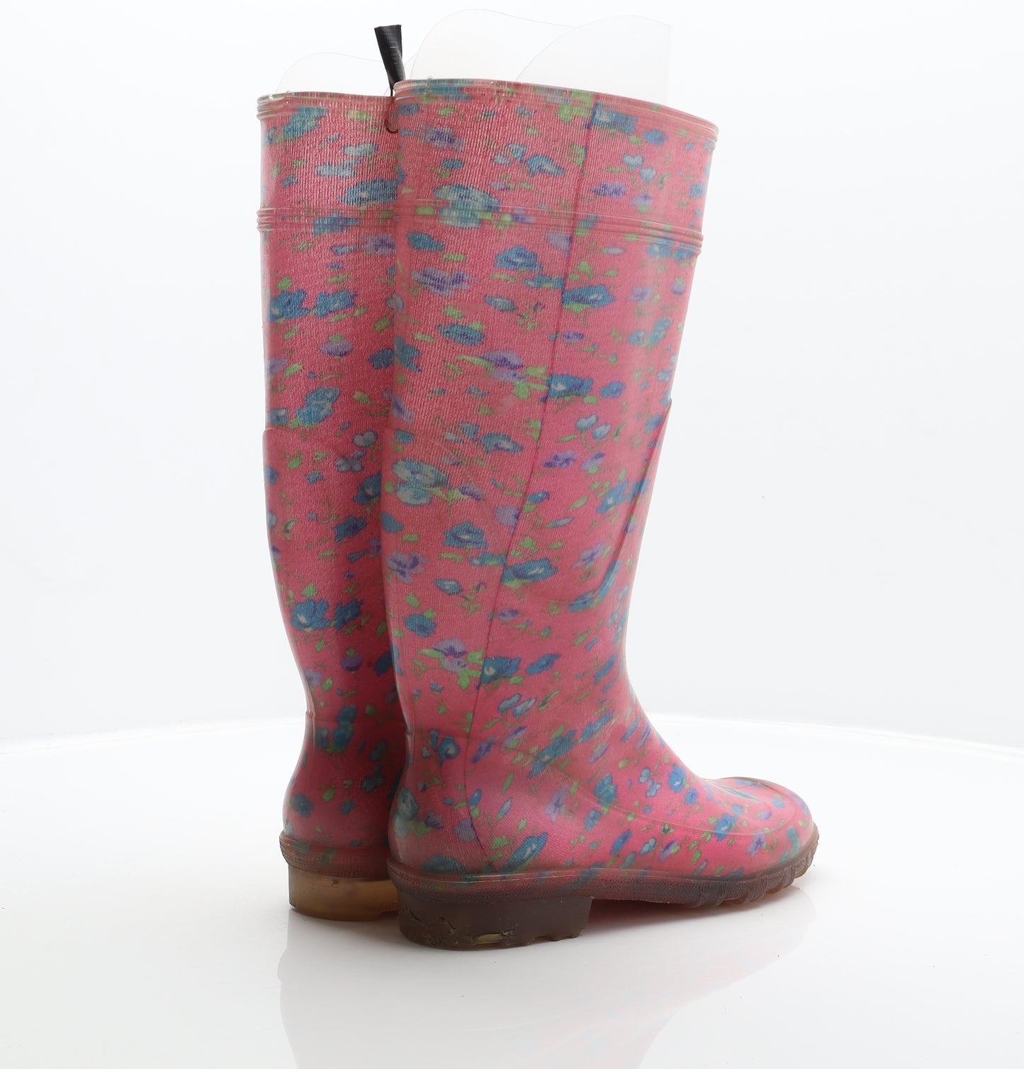 G&G Womens Pink Floral Synthetic Wellies Boot UK 6 39