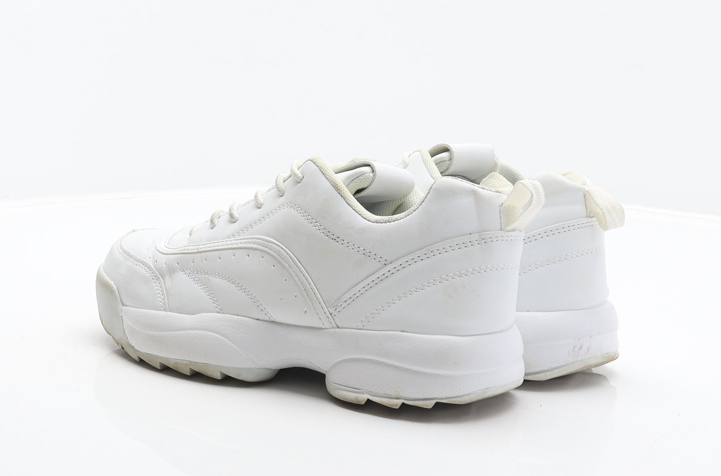Primark Womens White Synthetic Trainer UK 4 37