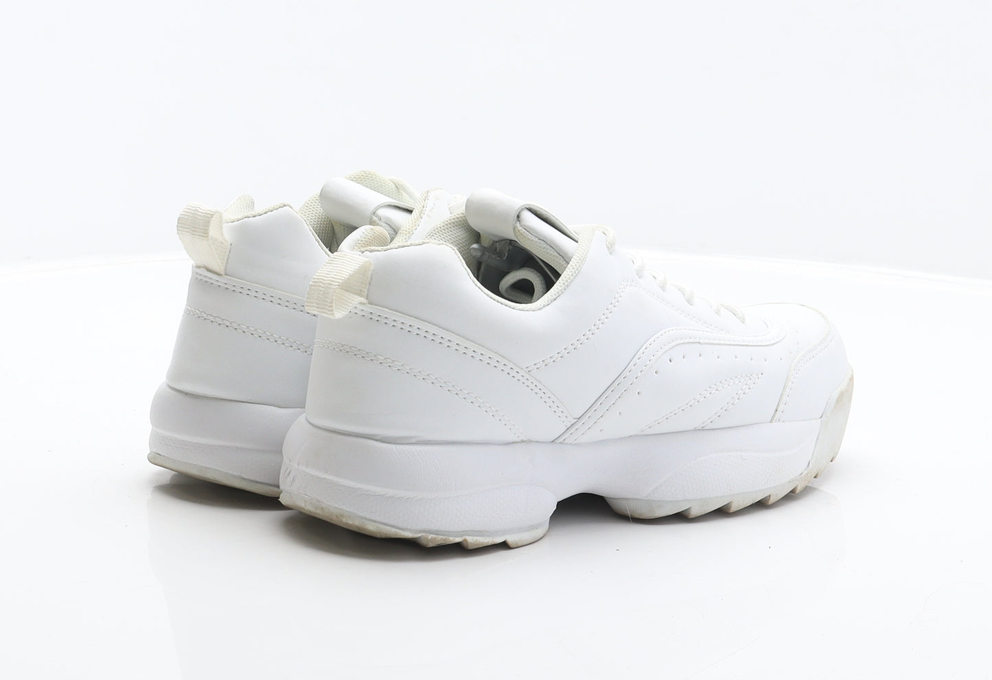 Primark Womens White Synthetic Trainer UK 4 37