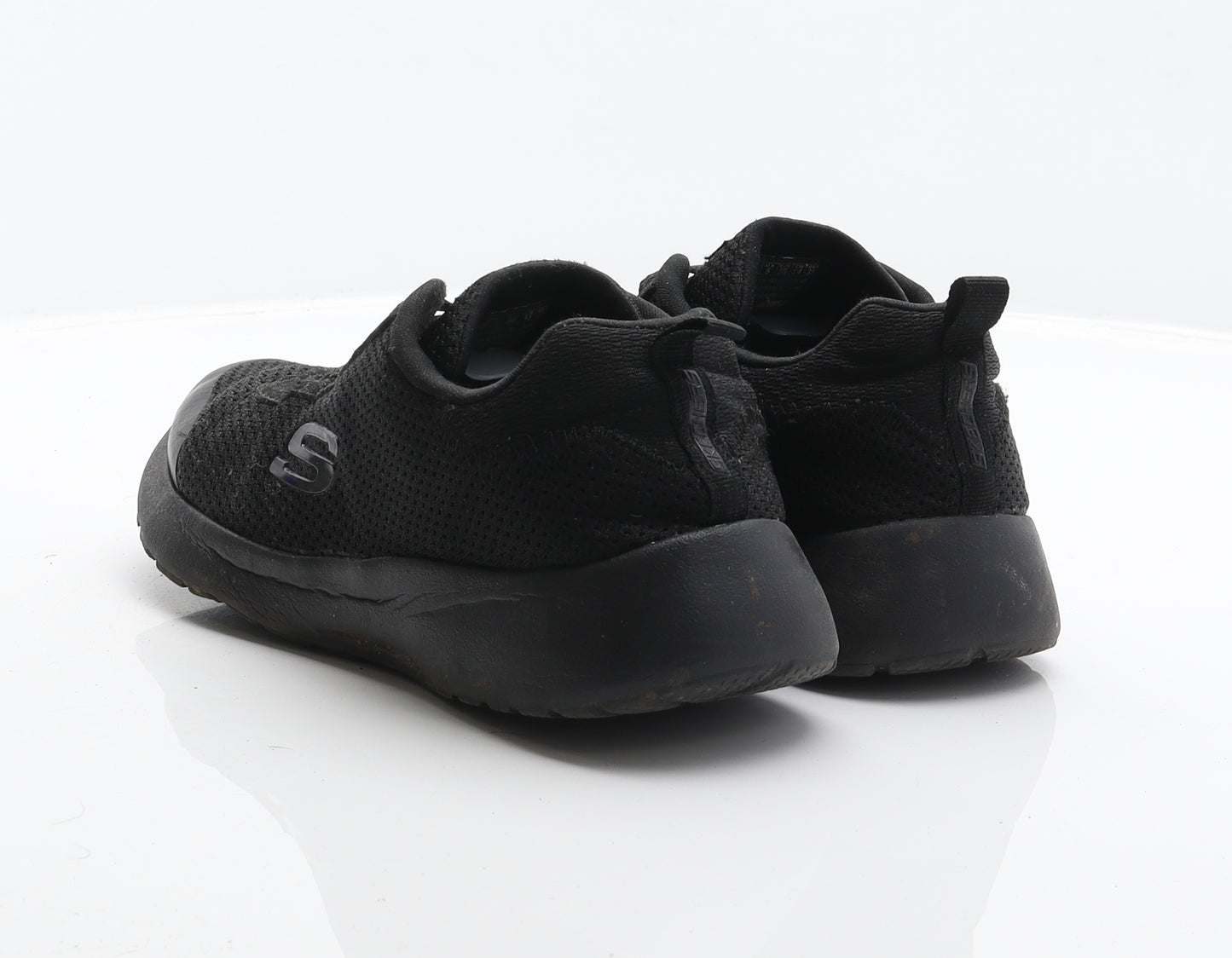 Skechers Boys Black Polyester Trainer UK 5 38