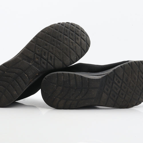 Skechers Boys Black Polyester Trainer UK 5 38