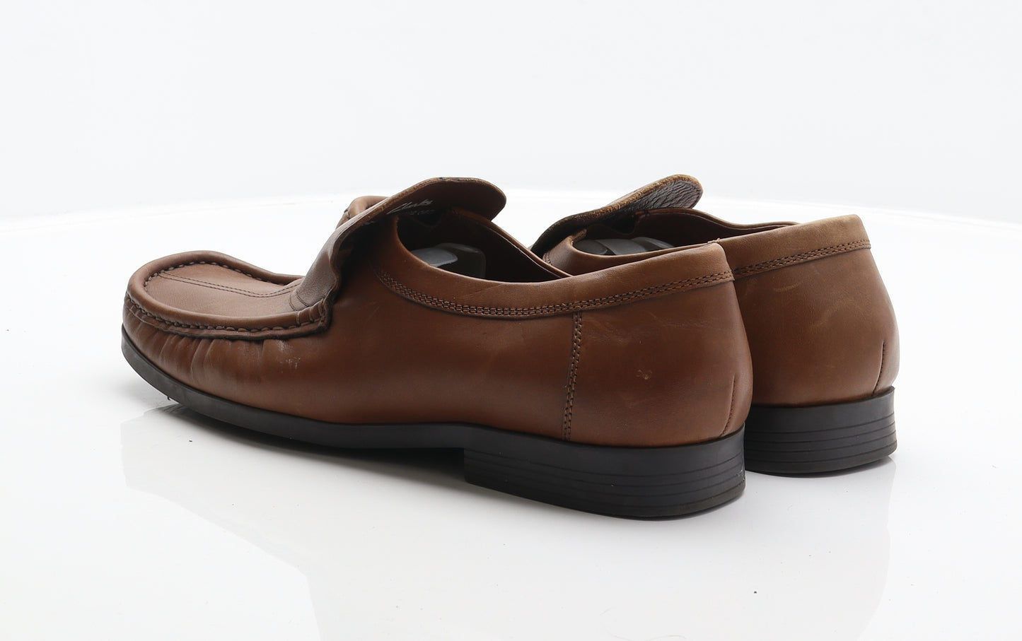 Clarks Mens Brown Leather Loafer Casual UK 9
