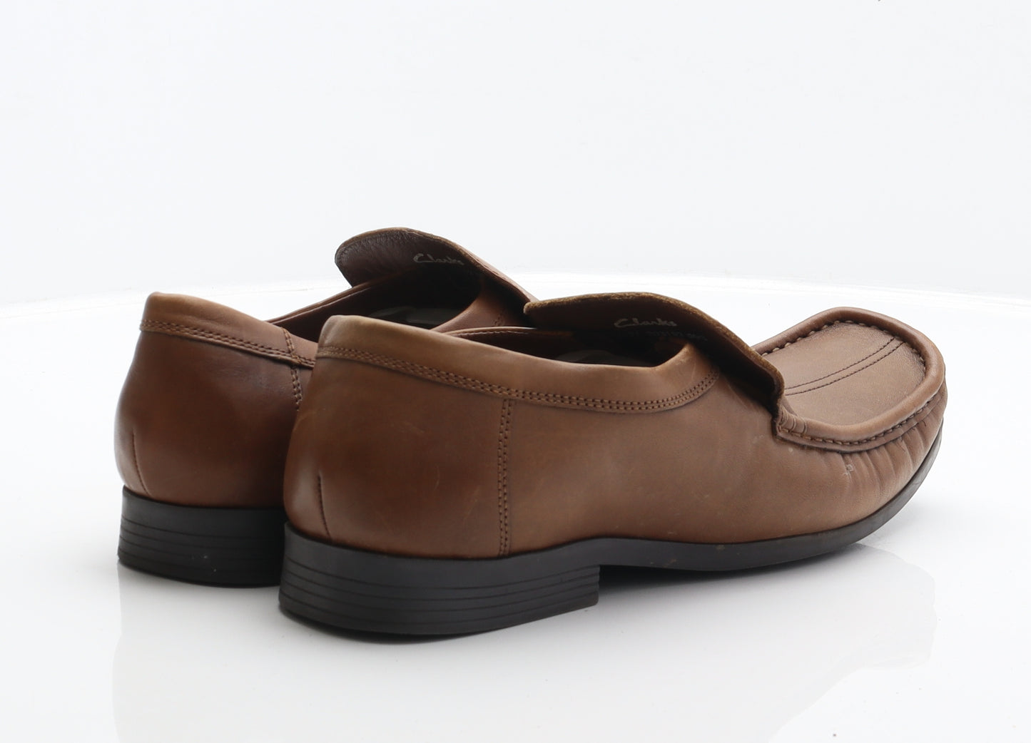 Clarks Mens Brown Leather Loafer Casual UK 9