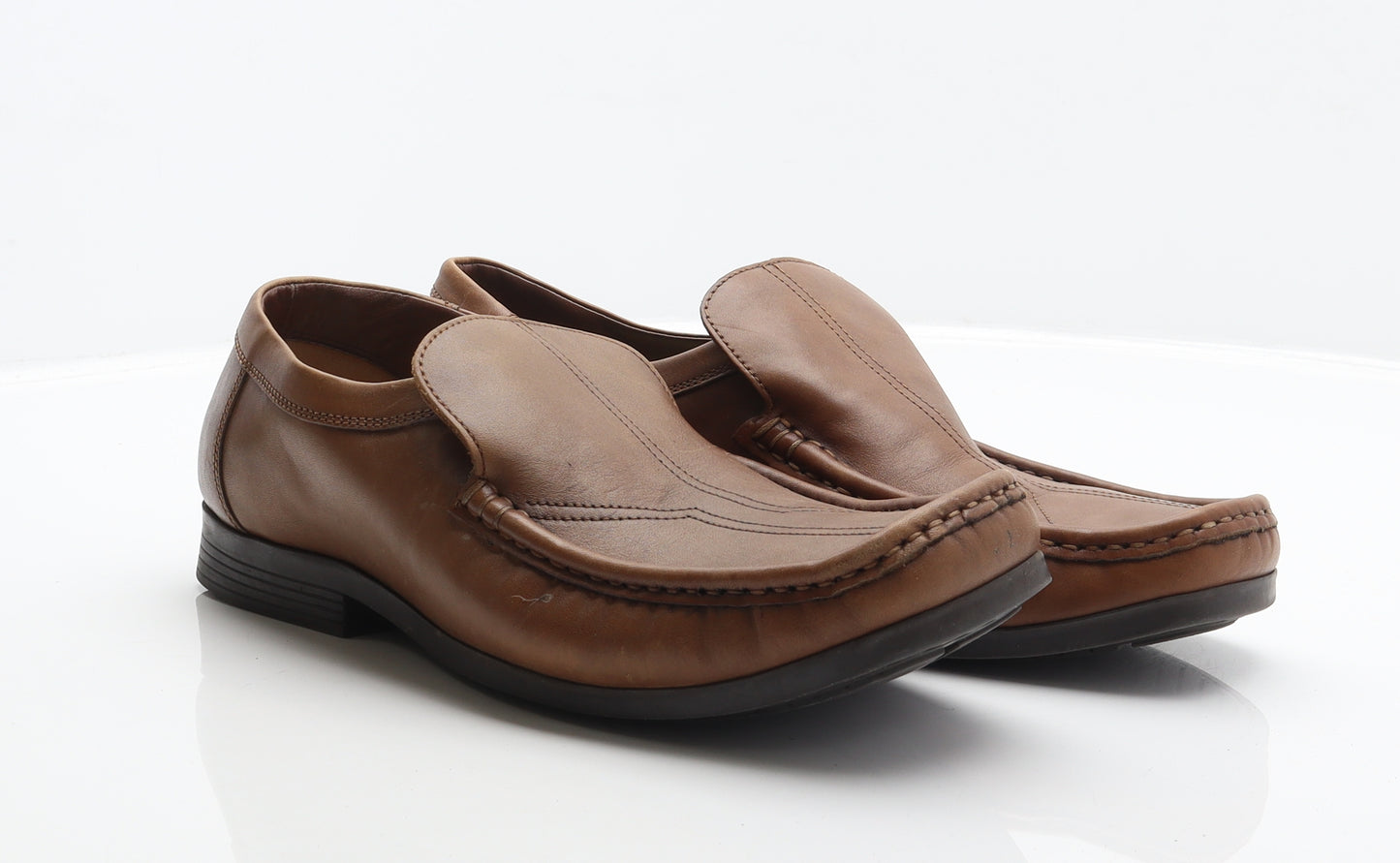 Clarks Mens Brown Leather Loafer Casual UK 9