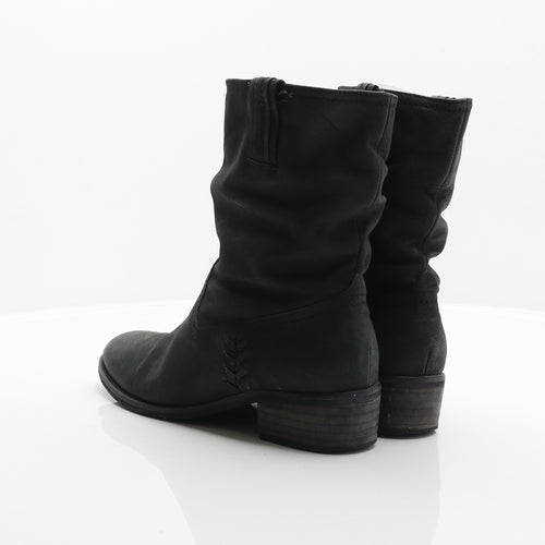 NEXT Womens Black Synthetic Cowboy Boot UK 6.5 40
