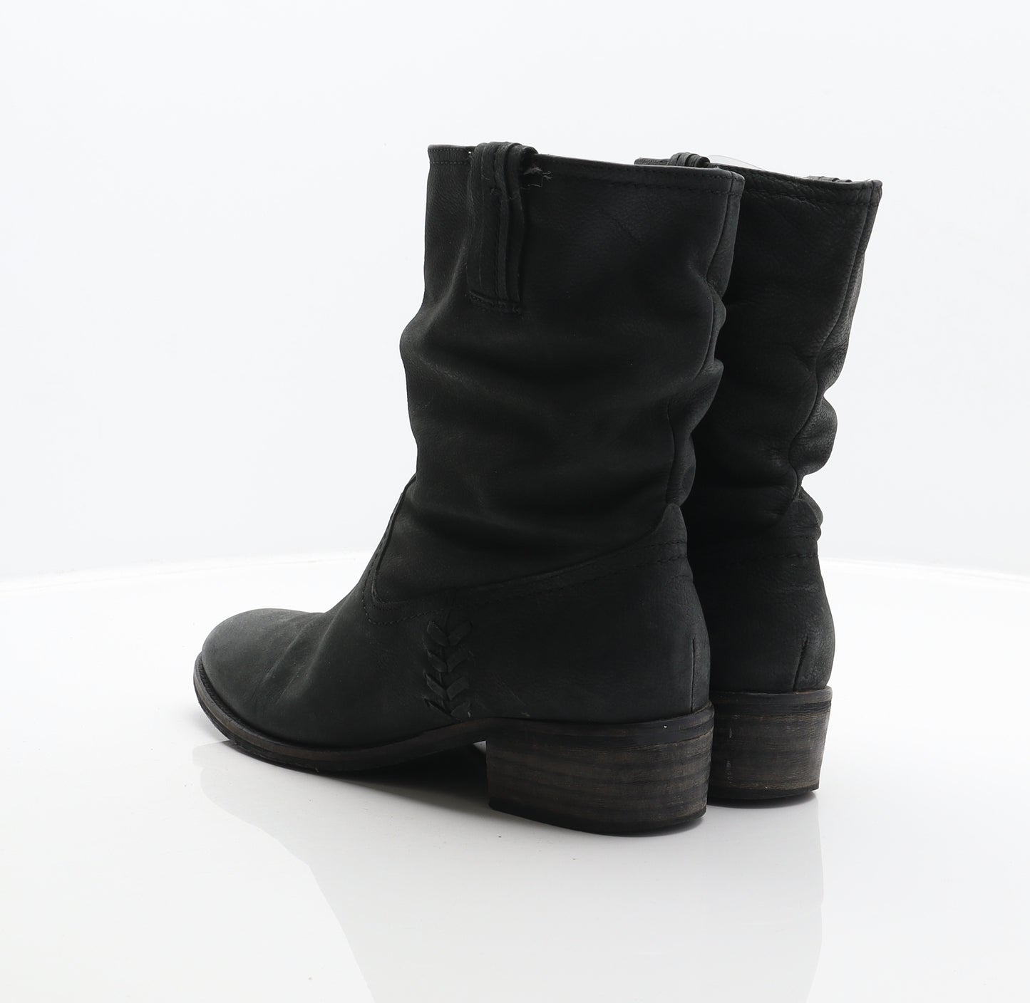 NEXT Womens Black Synthetic Cowboy Boot UK 6.5 40