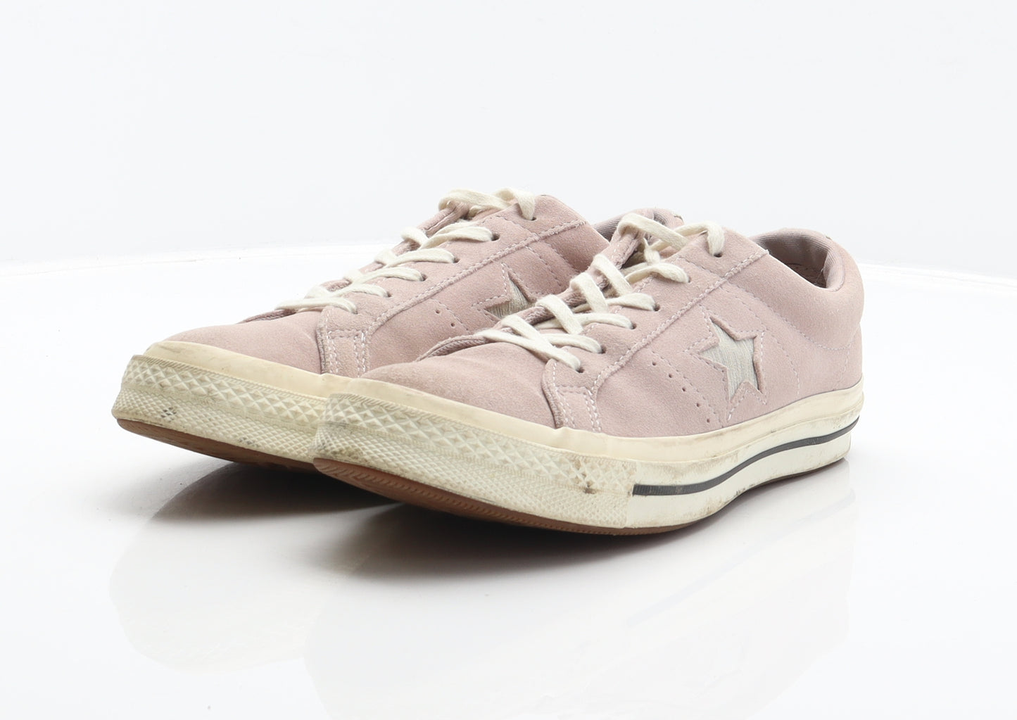 Converse Womens Pink Leather Trainer UK 6 39