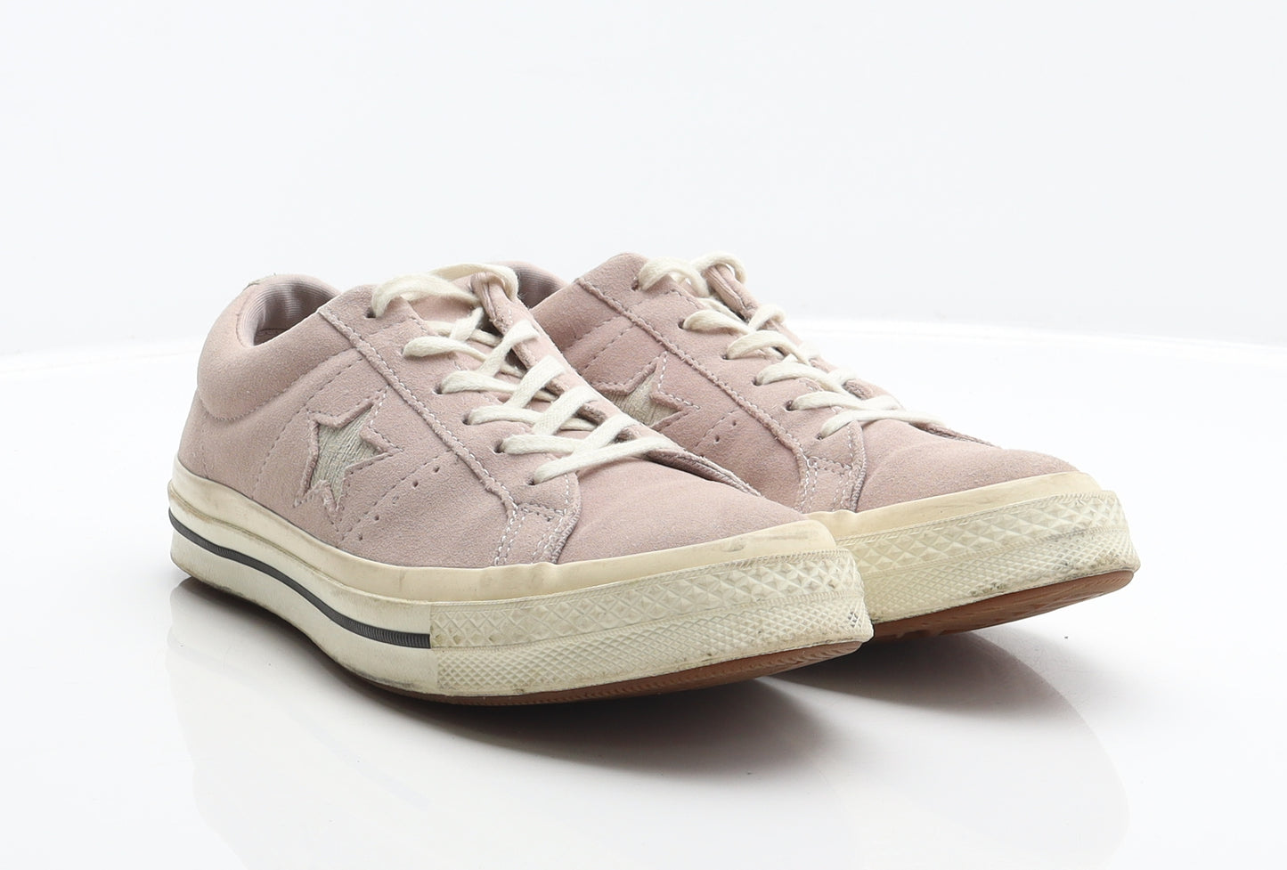 Converse Womens Pink Leather Trainer UK 6 39