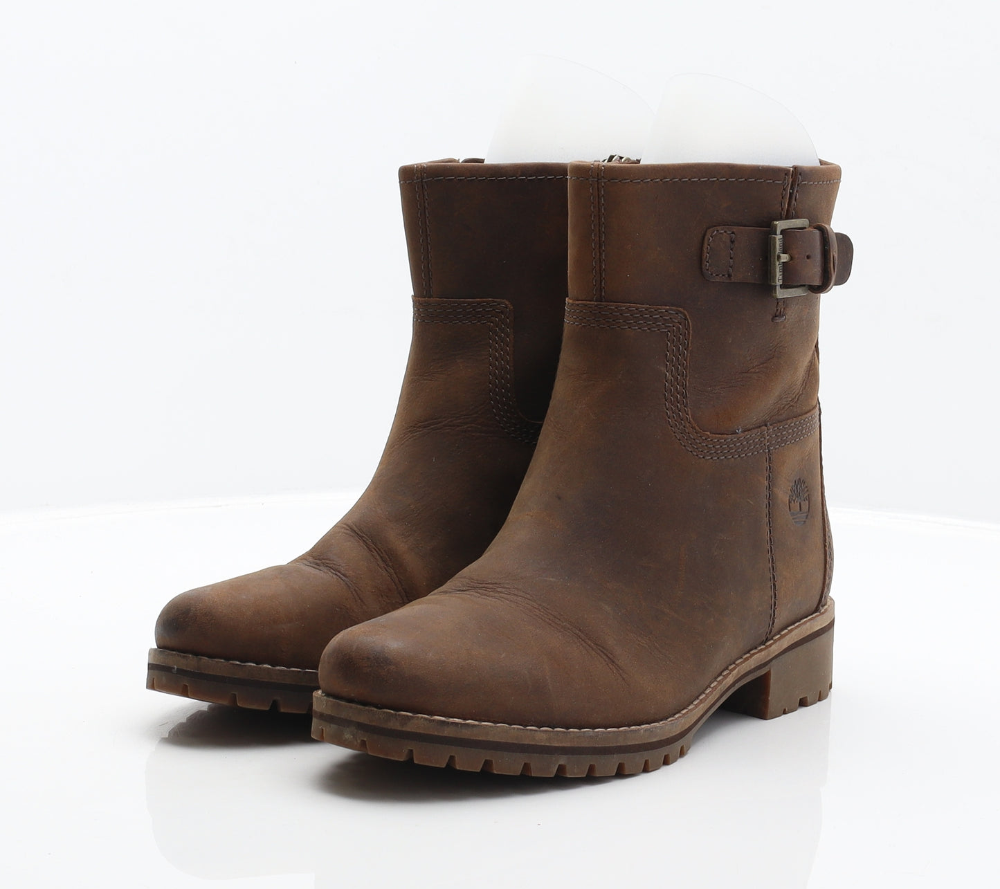 Timberland Womens Brown Leather Biker Boot UK 6 39
