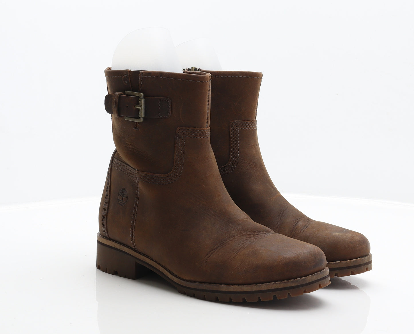 Timberland Womens Brown Leather Biker Boot UK 6 39