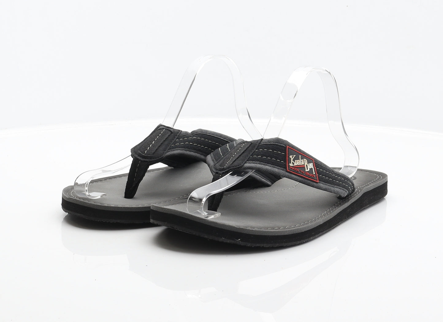 Koala Bay Mens Black Polyester Thong Sandal UK 11.5 45