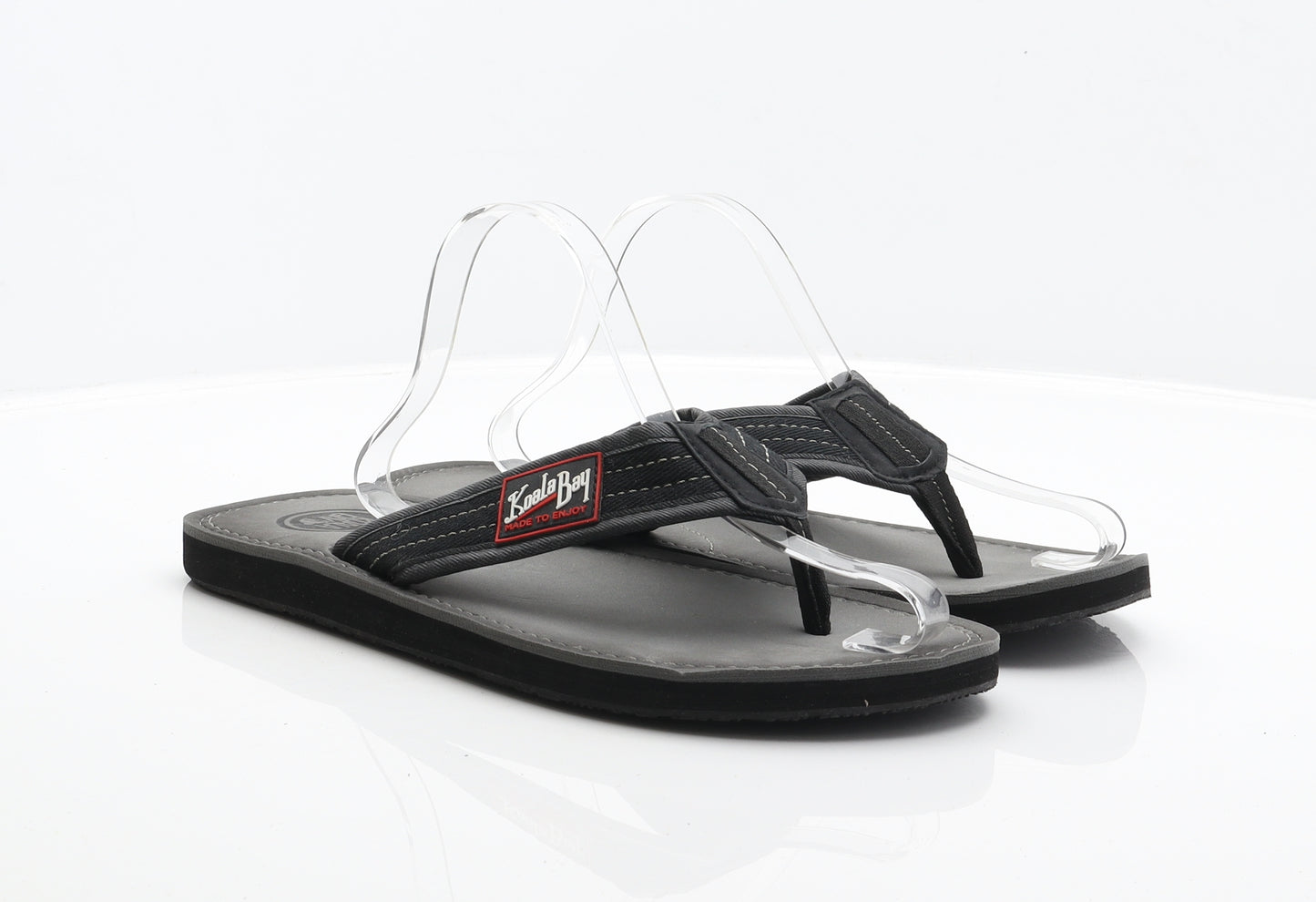 Koala Bay Mens Black Polyester Thong Sandal UK 11.5 45