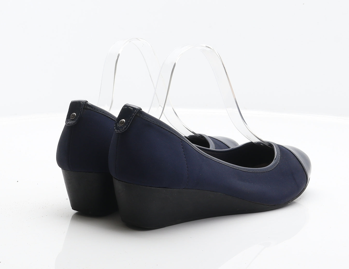 Lotus Womens Blue Polyester Court Heel UK 6