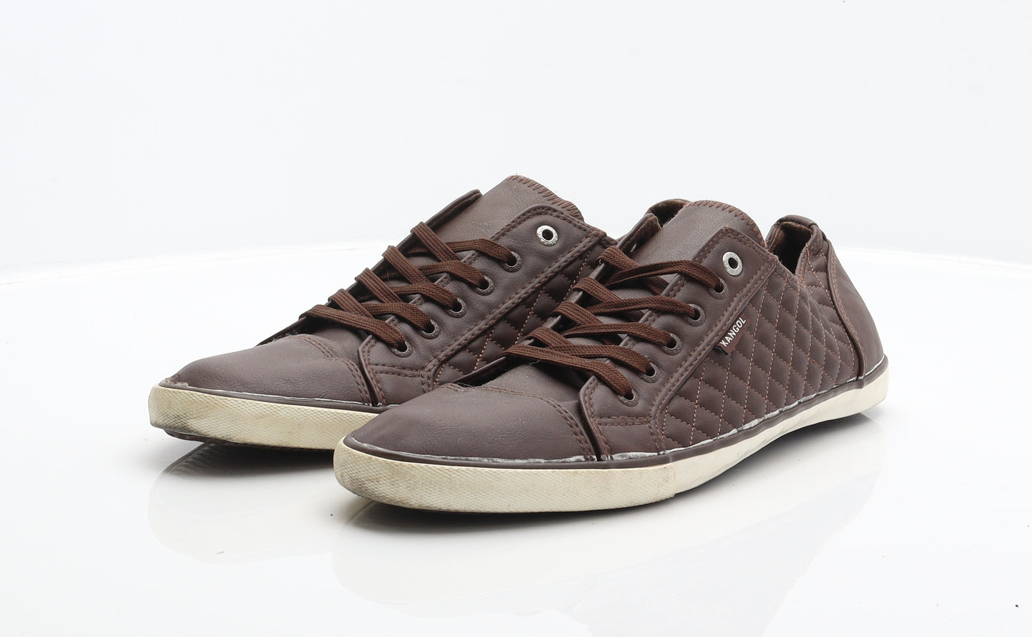 Kangol Mens Brown Synthetic Trainer UK 1.5 46