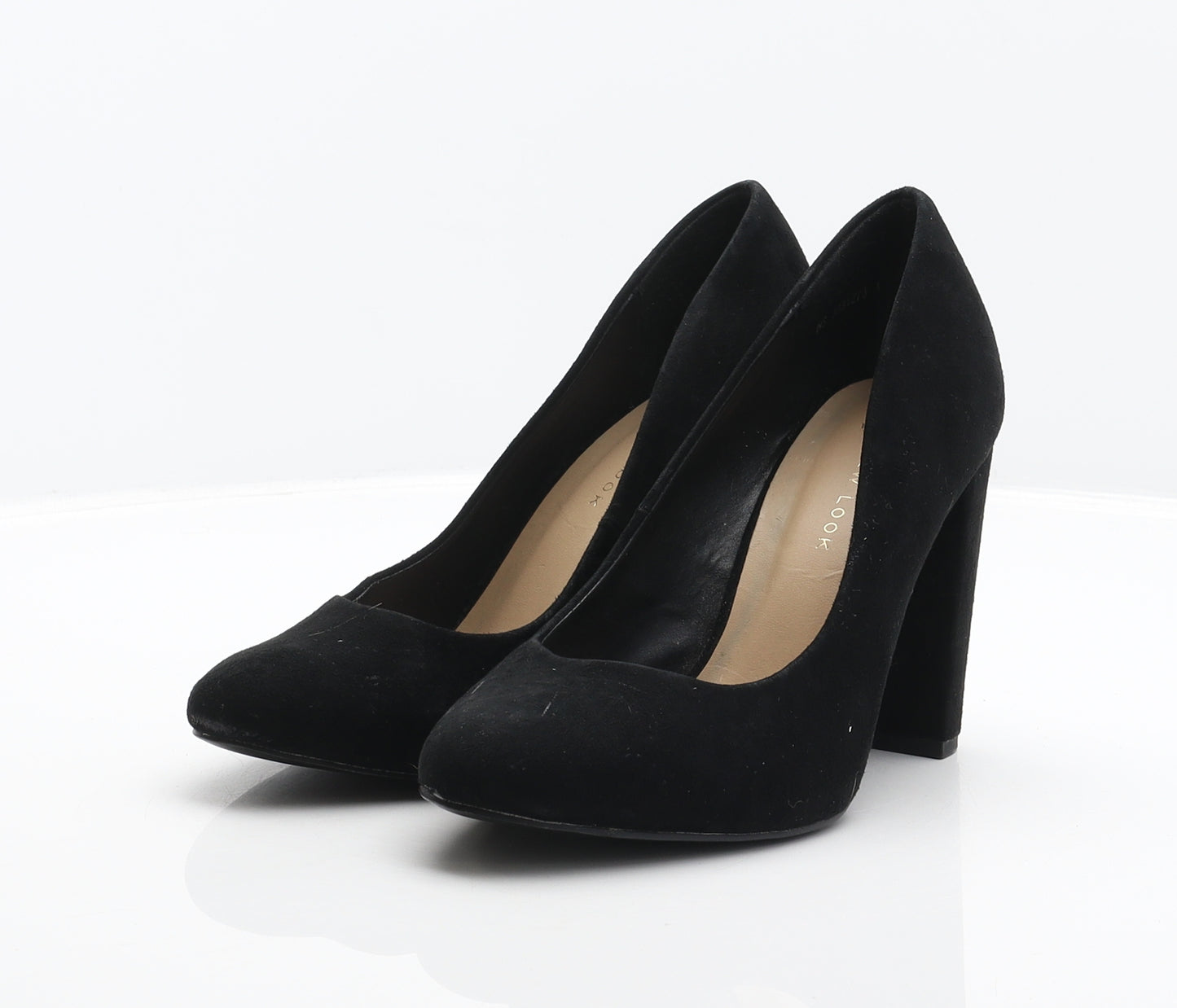 New Look Womens Black Polyester Court Heel UK 5 38