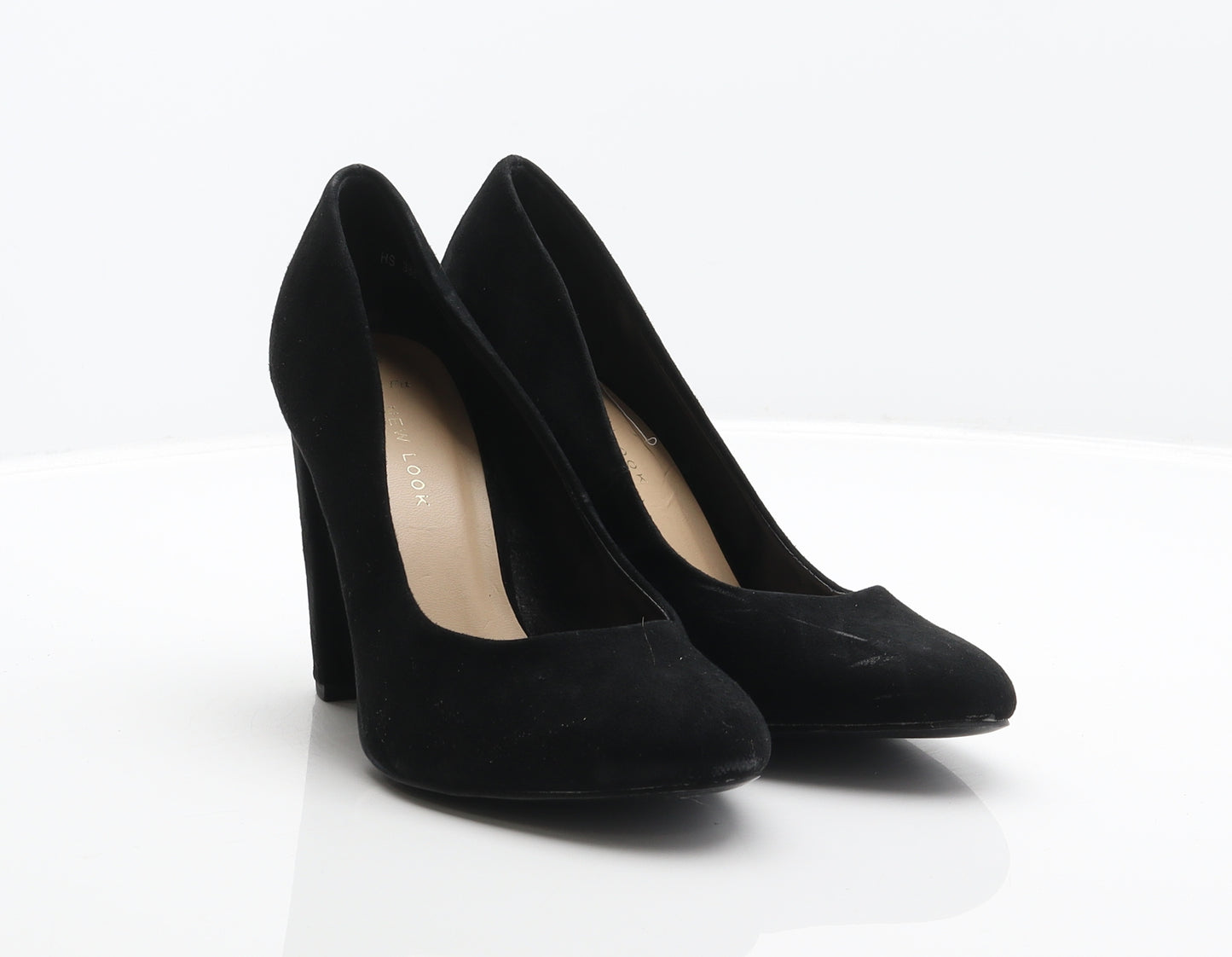 New Look Womens Black Polyester Court Heel UK 5 38