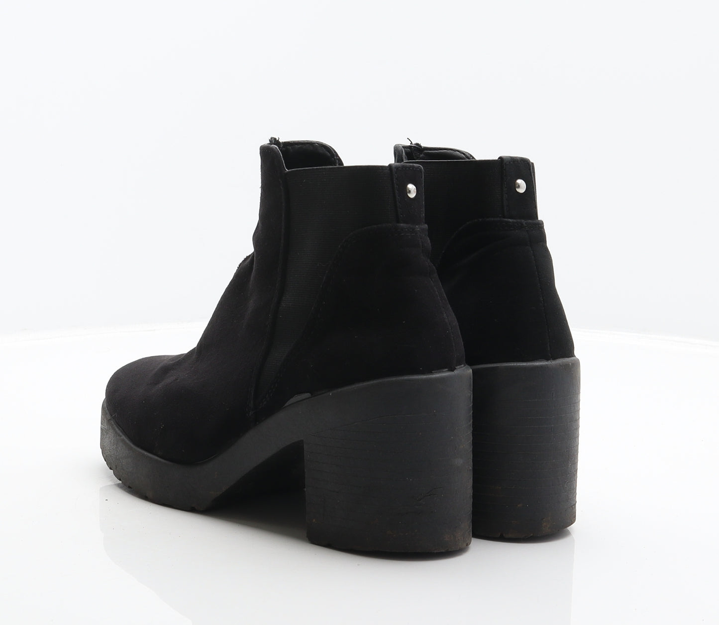 Topshop Womens Black Polyester Chelsea Boot UK 5 38