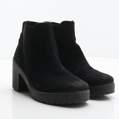 Topshop Womens Black Polyester Chelsea Boot UK 5 38