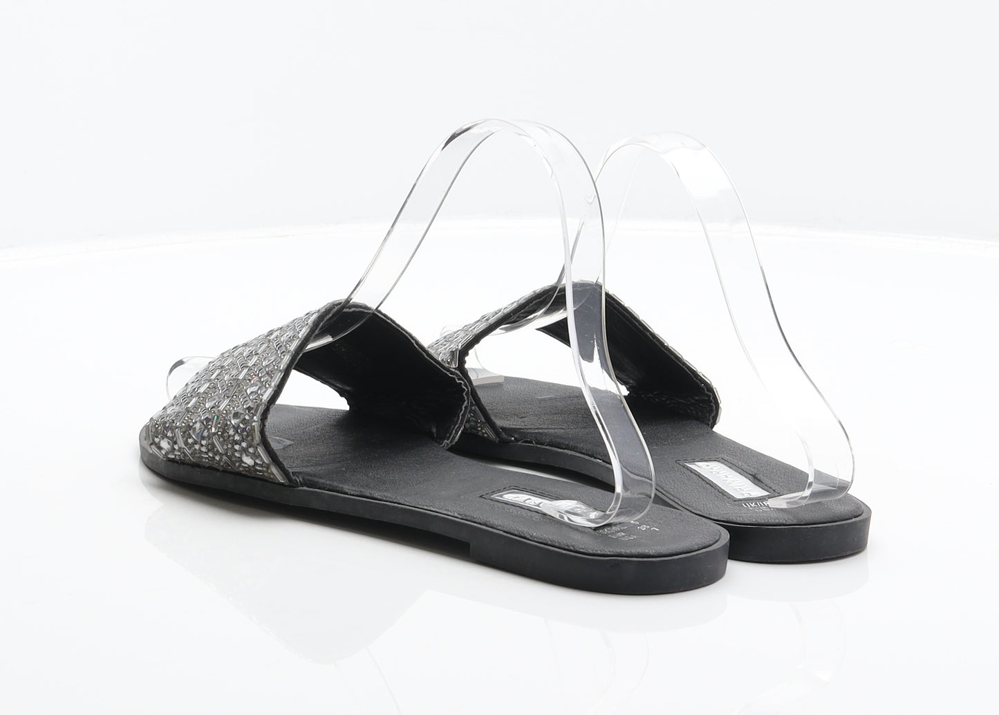 Primark Womens Black Synthetic Slider Sandal UK 5 38