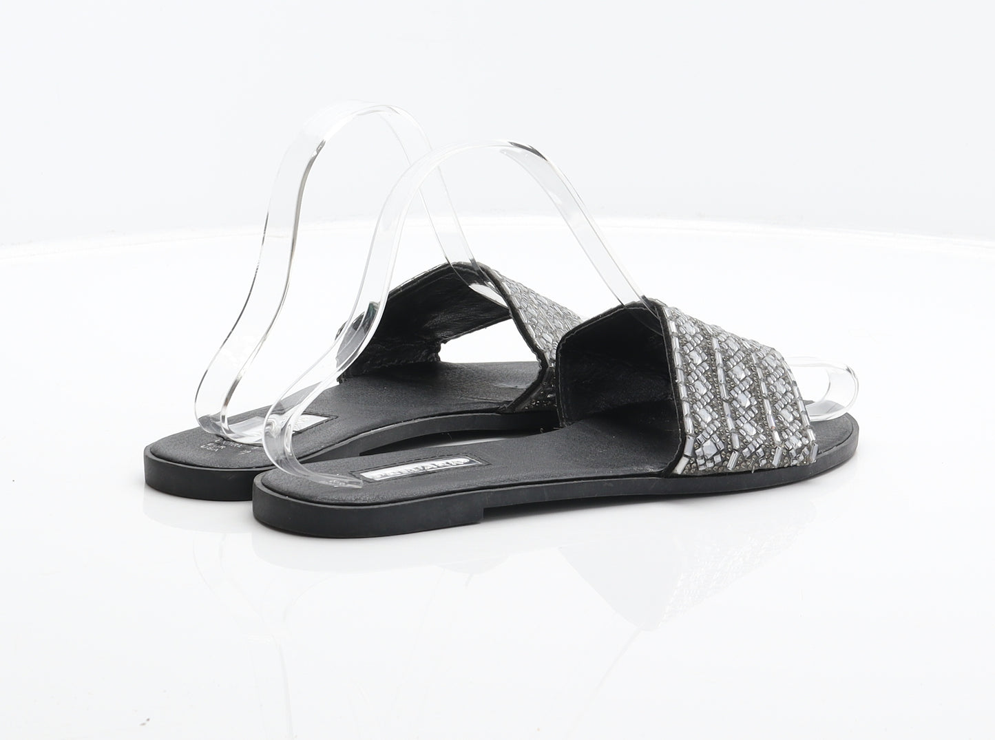 Primark Womens Black Synthetic Slider Sandal UK 5 38