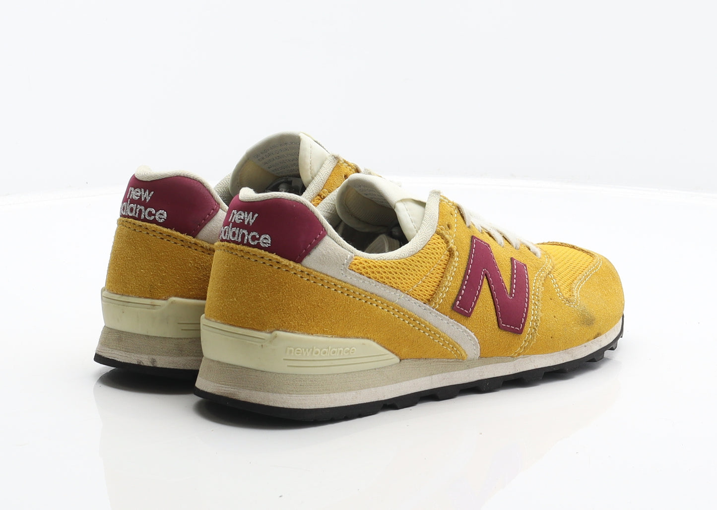 New Balance Womens Yellow Suede Trainer UK 5.5 38
