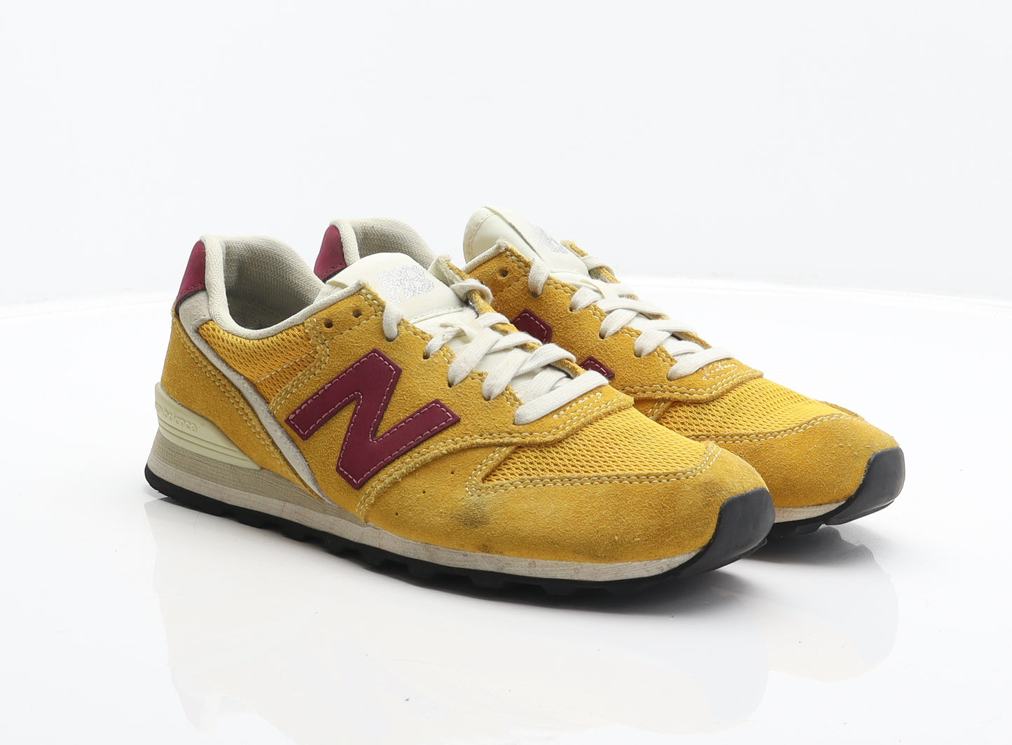 New Balance Womens Yellow Suede Trainer UK 5.5 38