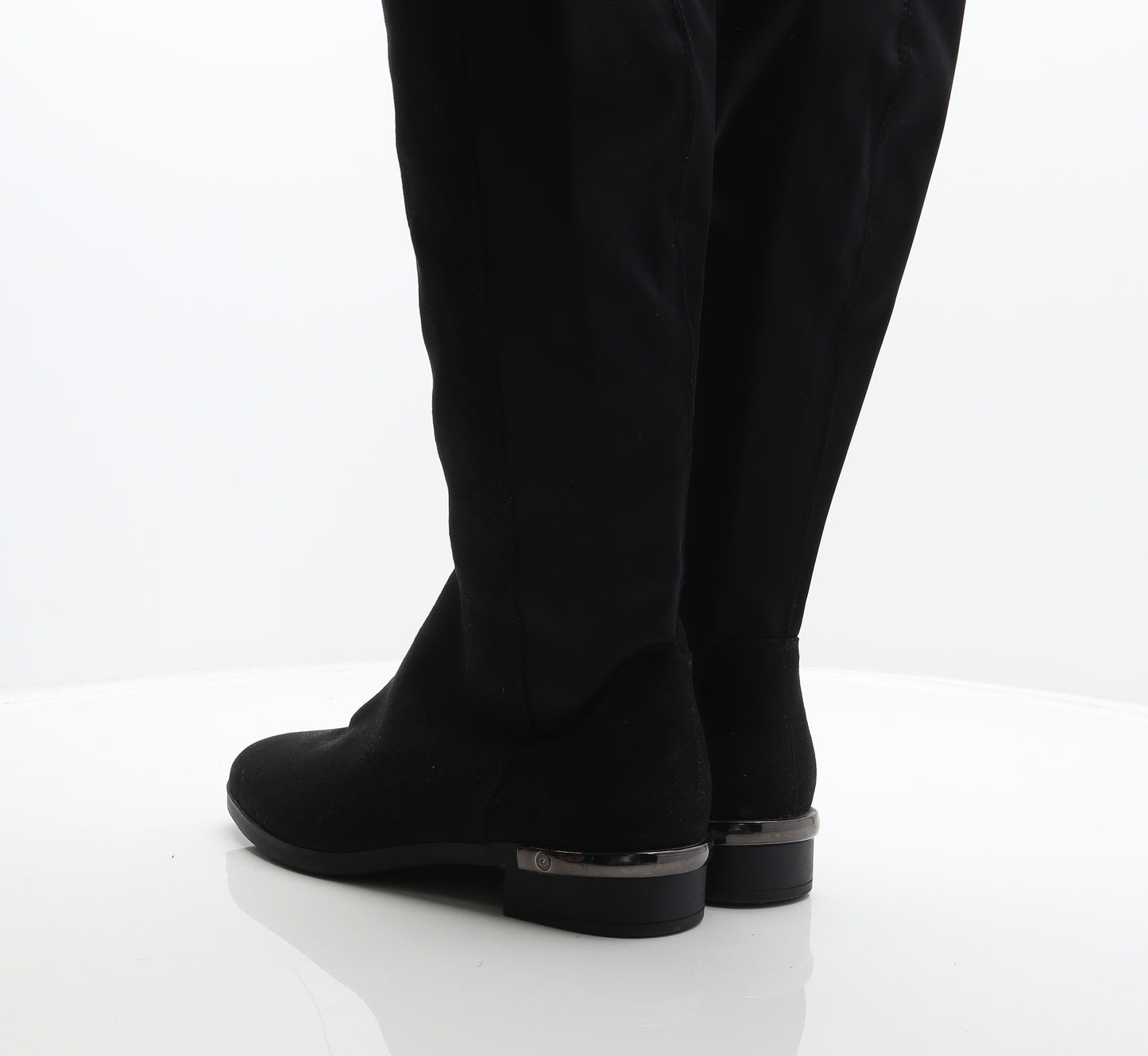 Papaya Womens Black Synthetic Slip On Boot UK 5 38