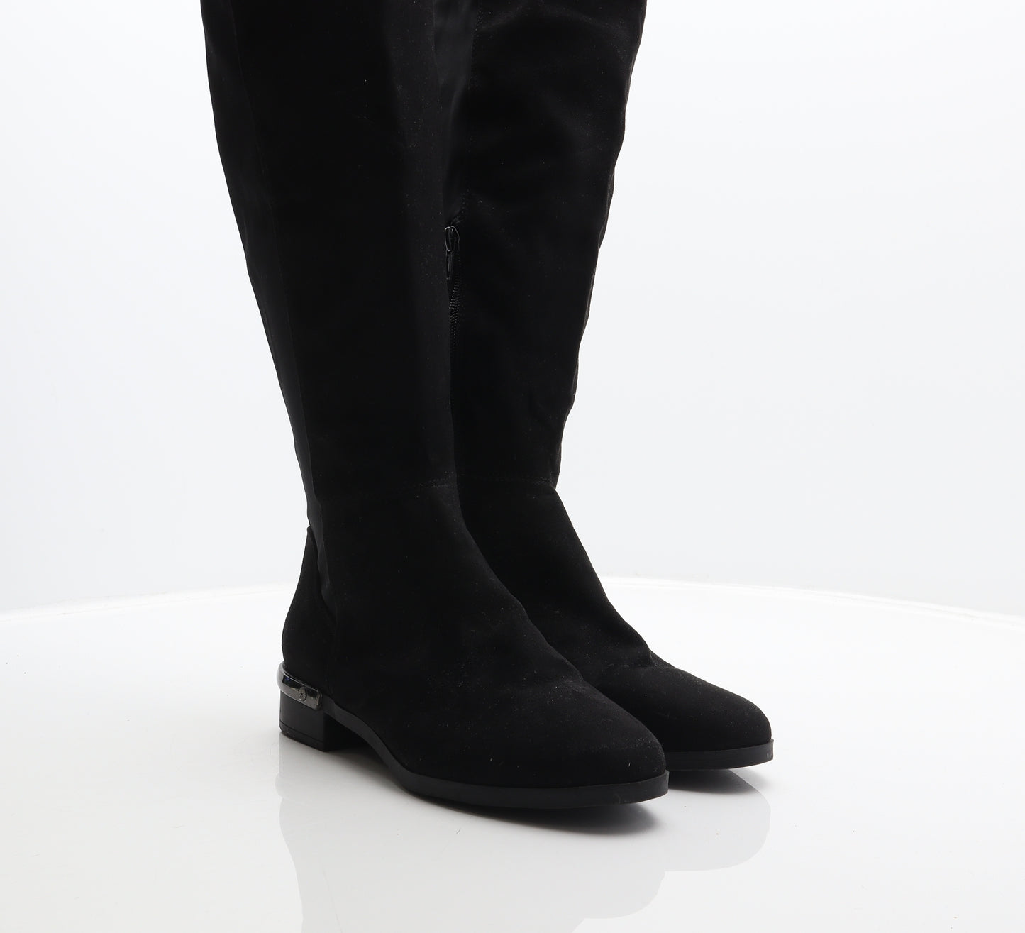 Papaya Womens Black Synthetic Slip On Boot UK 5 38