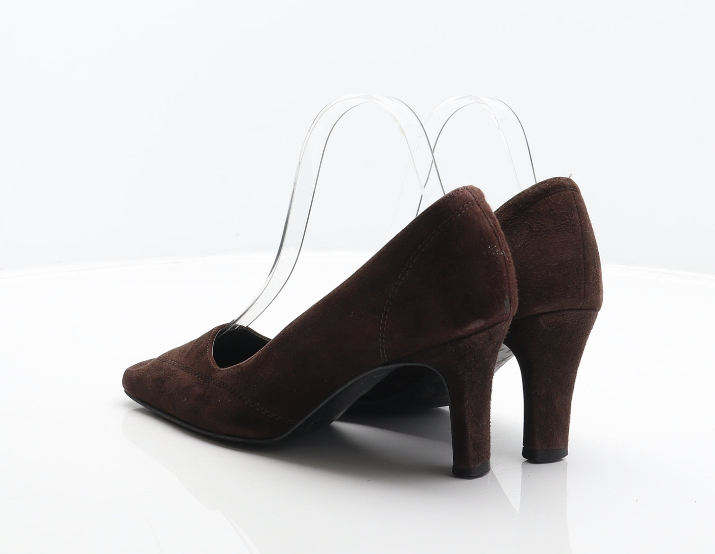Marks and Spencer Womens Brown Suede Court Heel UK 3