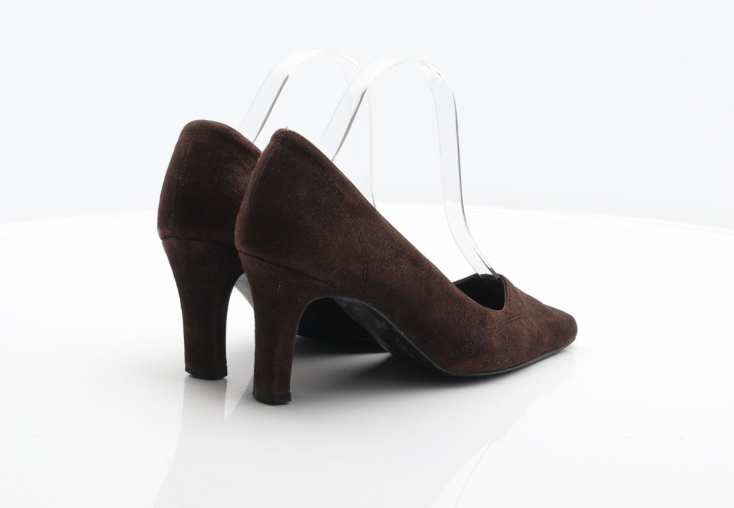 Marks and Spencer Womens Brown Suede Court Heel UK 3