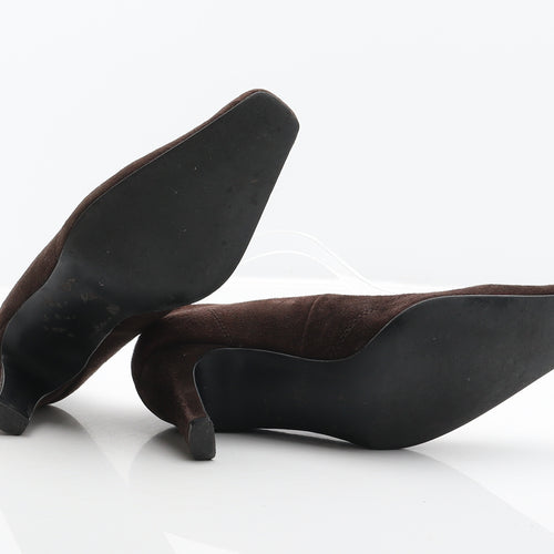 Marks and Spencer Womens Brown Suede Court Heel UK 3