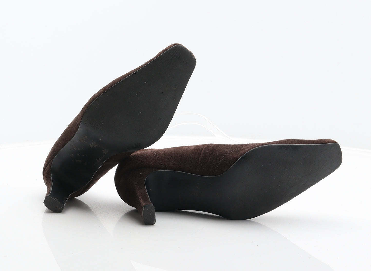 Marks and Spencer Womens Brown Suede Court Heel UK 3