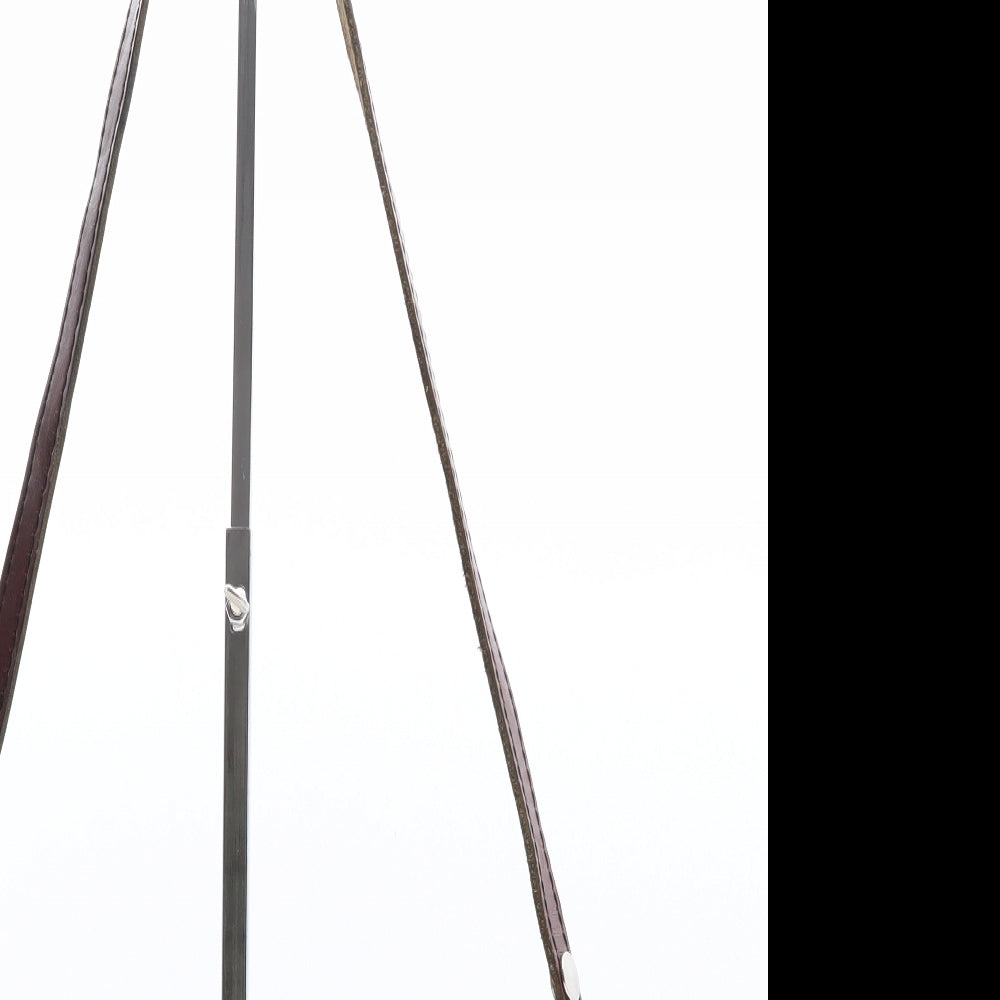 Preworn Womens Brown Leather Saddle Bag Size Medium