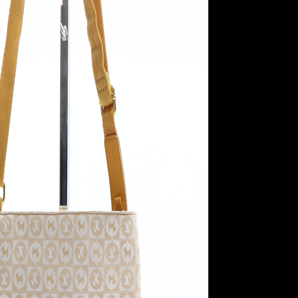 Radley Womens Yellow Geometric Polyester Crossbody Size Mini