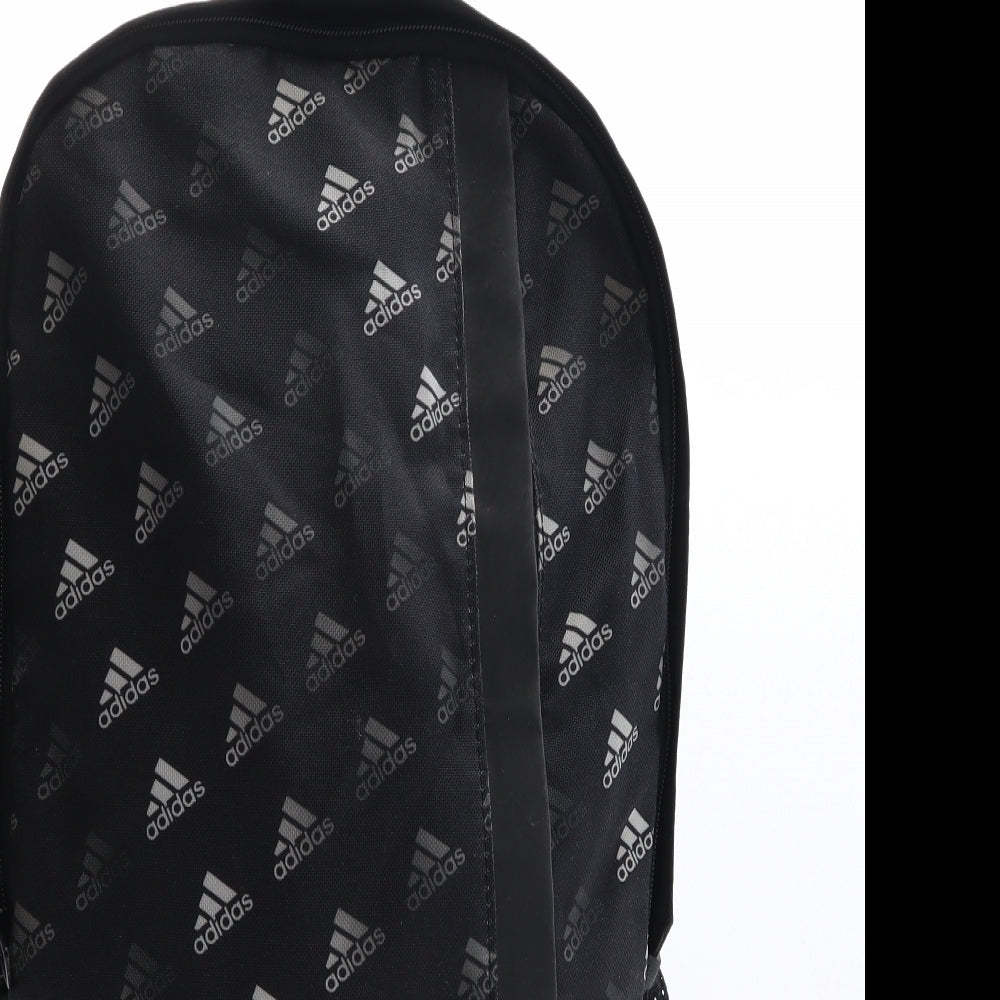 adidas Womens Black Geometric Polyester Backpack Size Extra Large