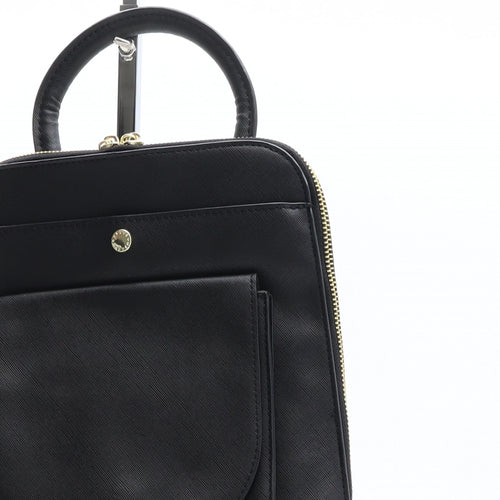 Steve Madden Womens Black Polyethylene Backpack Size Medium
